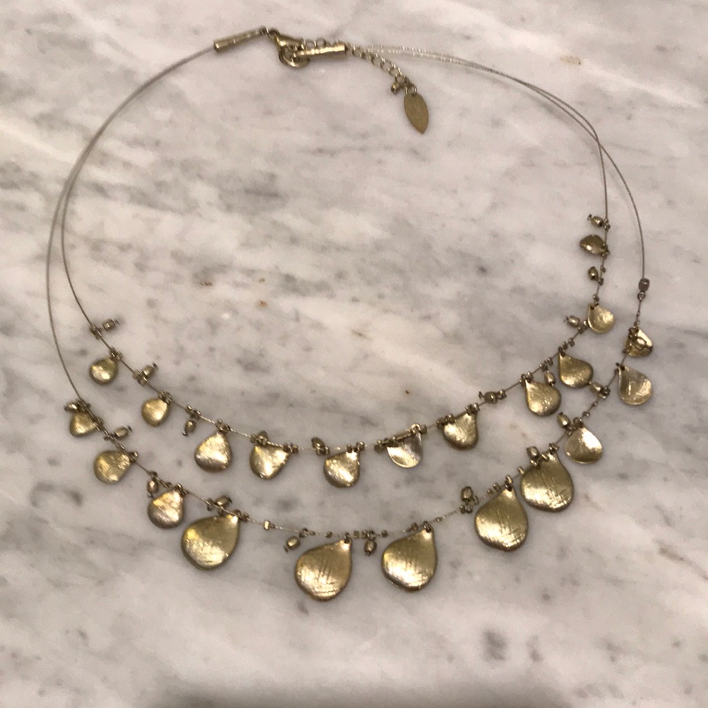 Coldwater Creek Gold Plated Wired Necklace 12$